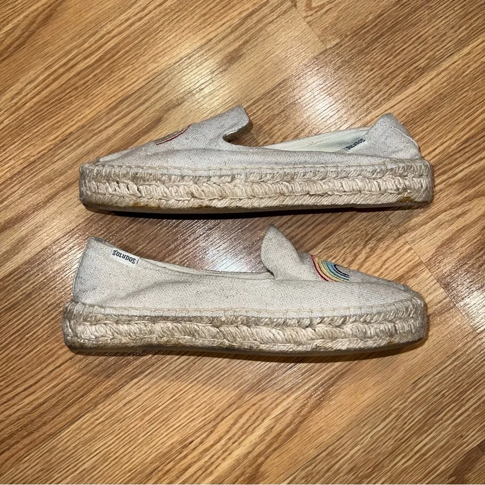 Rainbow‎ Soludos espadrilles 1” platforms sz 7.5